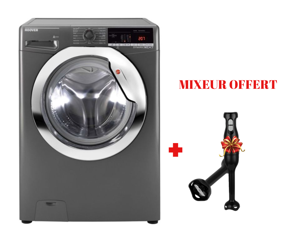 Lave linge Frontale HOOVER 9 Kg SILVER DXOA49C3R-80