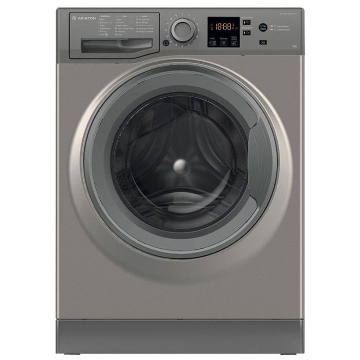 LAVE LINGE FRONTAL ARISTON NS-823C-GG-MA 8KG - SILVER