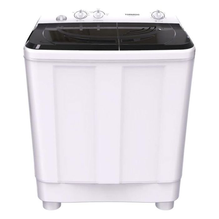 Lave Linge Semi-Automatique TORNADO TWH-Z12DNE-W 12Kg - Noir