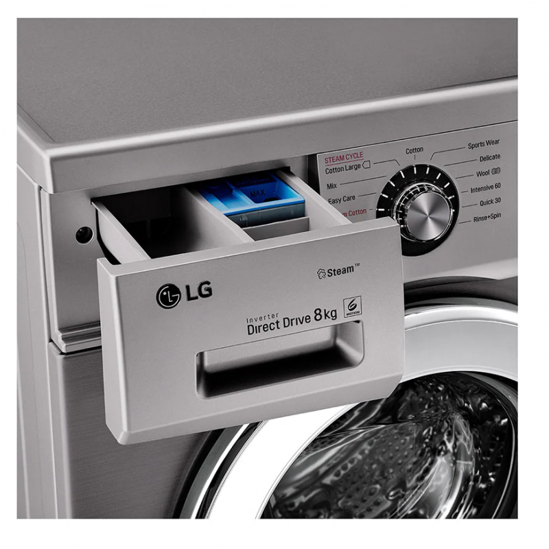 LG Lave-linge 6 KG, Moteur Direct Drive™, 6 Motion DD, Ajout de linge