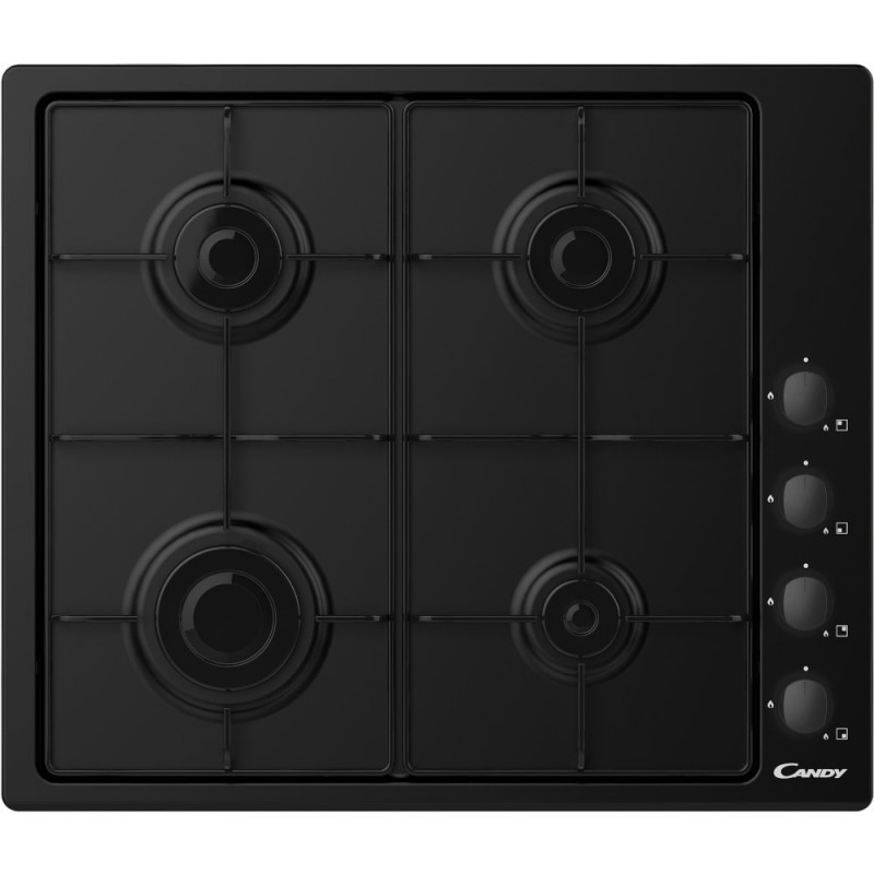 Plaque de cuisson CANDY 4 feux 60 cm -Noir - CHW6LBB