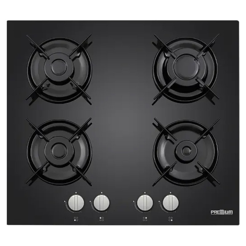 Plaque De Cuisson Encastrable Premium AP1640.BS03 4 Feux 60Cm - Noir