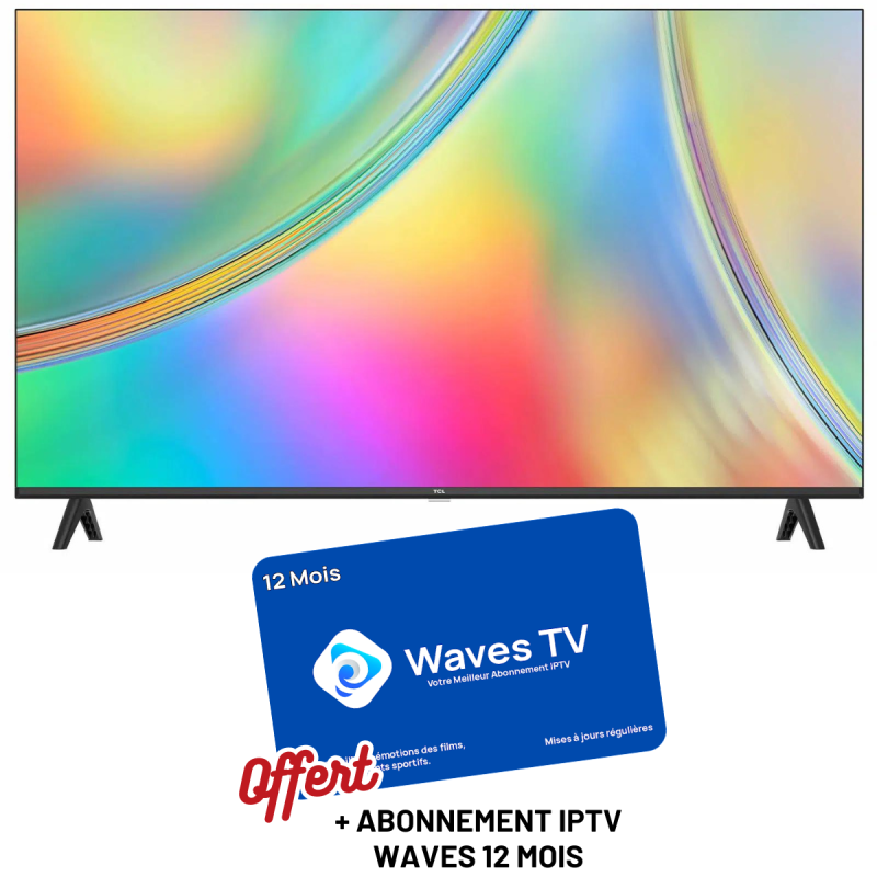 Televiseur-LED-TCL-40S5400A-Full-HD-HDR-40-Smart-TV-Android-ABONNEMENT-IPTV-WAVES-12-MOIS-Offert