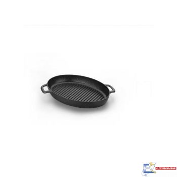 Korkmaz Poêle à Griller Gusto Oval - 35x25Cm - Noir - A1374