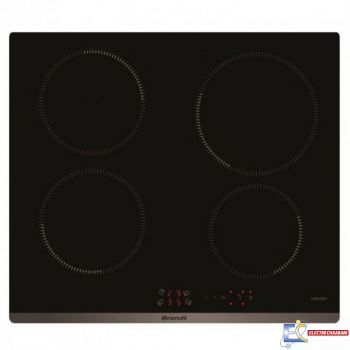 Plaque de Cuisson Induction BRANDT BPI6410B 4 Feux 60 cm - Noir