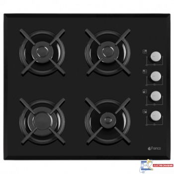 Plaque De Cuisson Vitro FRANCO 60344-BF 4 Feux 60 cm Noir