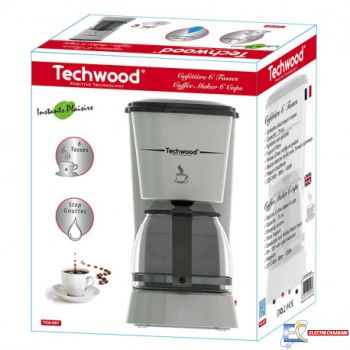 Cafetière TECHWOOD TCA-687 6 Tasses - Blanc