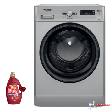 Lave Linge Whirlpool Hublot FFWS 7235 SB NA 7 kg - 1200 Tours/min - 6ème sens - Silver + Det 4Kg Offert