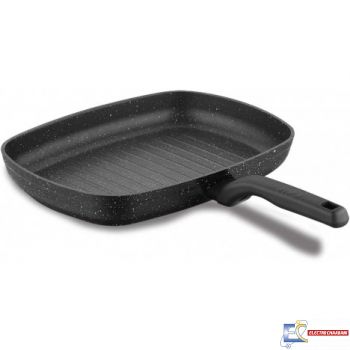 Poêle Grill KORKMAZ Rectangle - 35 cm Carrée - Noir - A1121