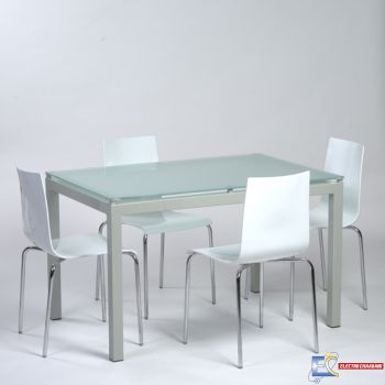 Table Agatha + Vitre Sablé 150*90