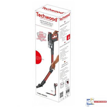 Aspirateur Balai TECHWOOD Rouge TAB-6625