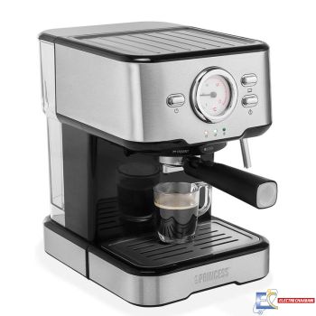 Cafetière expresso princess 249412 1100w - inox+ presse agrumes duo inox gratuite