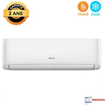 Climatiseur Hisense 12000 BTU Chaud Froid - Blanc