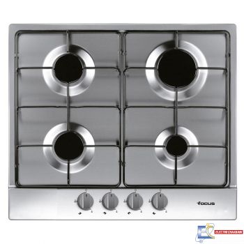 Plaque de Cuisson FOCUS F.401X 4 Feux 60 cm Inox