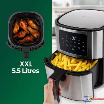 Friteuse Sans Huile PROFICOOK PC-FR1239H 5.5L - Noir&Silver