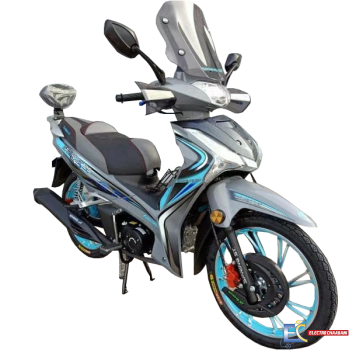 Motocycle POWER SPRING ST - 125cc - GRIS /Bleu Ciel ( CARTE GRISE )