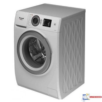 Lave linge Frontale Brandt BAM84SS - 8Kg - Silver - 1400Trs +  Gel Liquide Lilas 3 L Offert