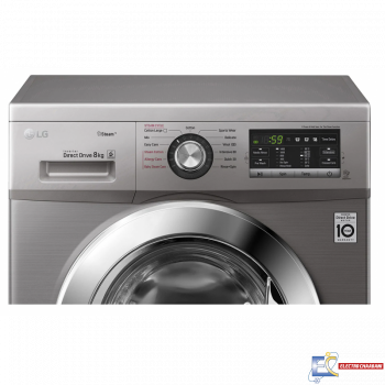 Lave linge Frontale LG 8Kg - Silver - FH4G6TDY6