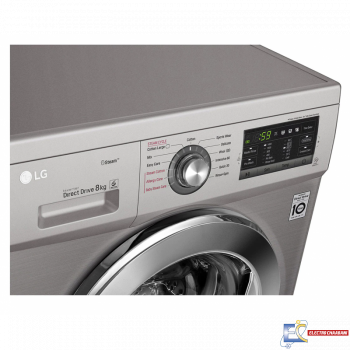 Lave linge Frontale LG 8Kg - Silver - FH4G6TDY6