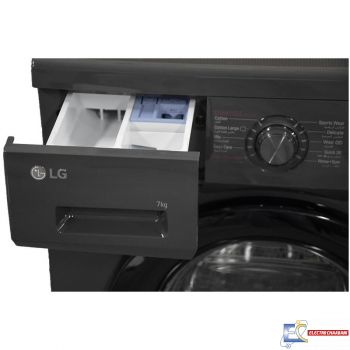 Lave linge Frontale LG F2J3QYG6J - 7Kg - 1200 Tours - Noir