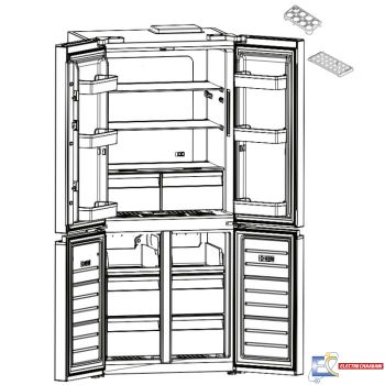 Réfrigérateur Side By Side FOCUS SMART6300 620L NoFrost - Inox