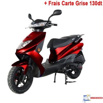 Scooter ZIMOTA SINUS 124cc - Rouge Bordeaux Brillant