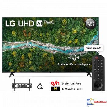 Téléviseur LG 65" LED UHD 4K Smart 65UP7750PVB Récepteur intégré AI THINQ