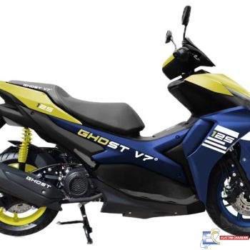 SCOOTER GHOST V7 125CC - Edition Limitée Bleu/Jaune