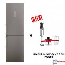 Réfrigérateur Combiné ARISTON ARFC8-TI21SX 335L NoFrost - Inox + MIXEUR PLONGEANT 3EN1 FAGOR