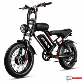 Bicyclette Électrique ECORIDE ER2 FH - Frein Hydrolique - 500W - Noir