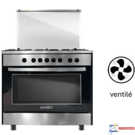 Cuisinière à Gaz Maxwell Napoli MAX-CFM90EIX - 5 Feux - 90Cm - Inox